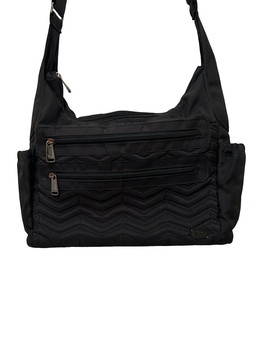 Lug Camper Crossbody Bag Black